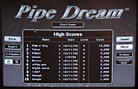 Pipe Dream High Scores