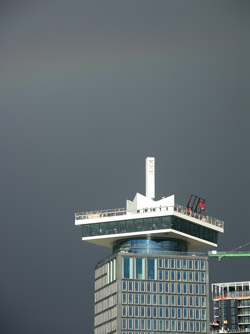ADAM Tower with glimpse of rainbow