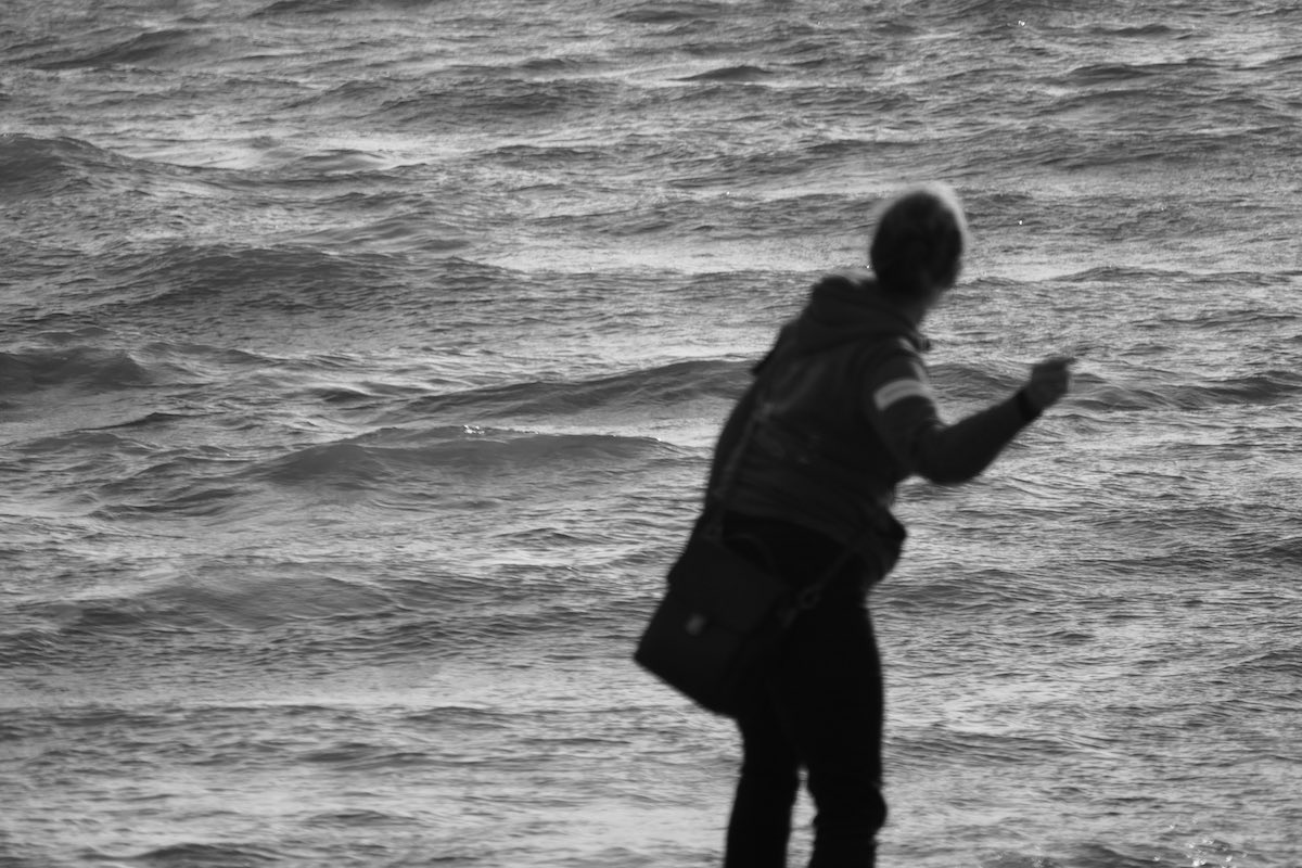 Abi on the beach at Urk