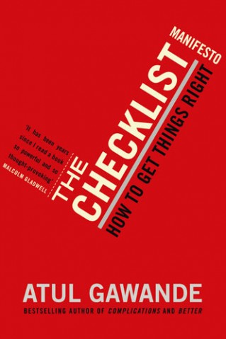 Cover of The Checklist Manifesto by Atul Gawande